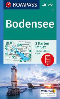 Cover: 9783990443262 | KOMPASS Wanderkarten-Set 11 Bodensee (2 Karten) 1:35.000 | GmbH | 1 S.