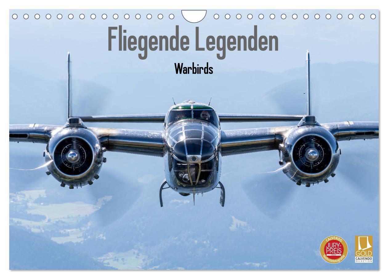 Cover: 9783435148189 | Fliegende Legenden - Warbirds (Wandkalender 2025 DIN A4 quer),...