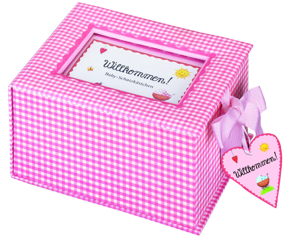 Cover: 9783815732649 | Baby-Schatzkästchen "Willkommen!" (rosa) | Aufbewahrungsbox | 1 S.