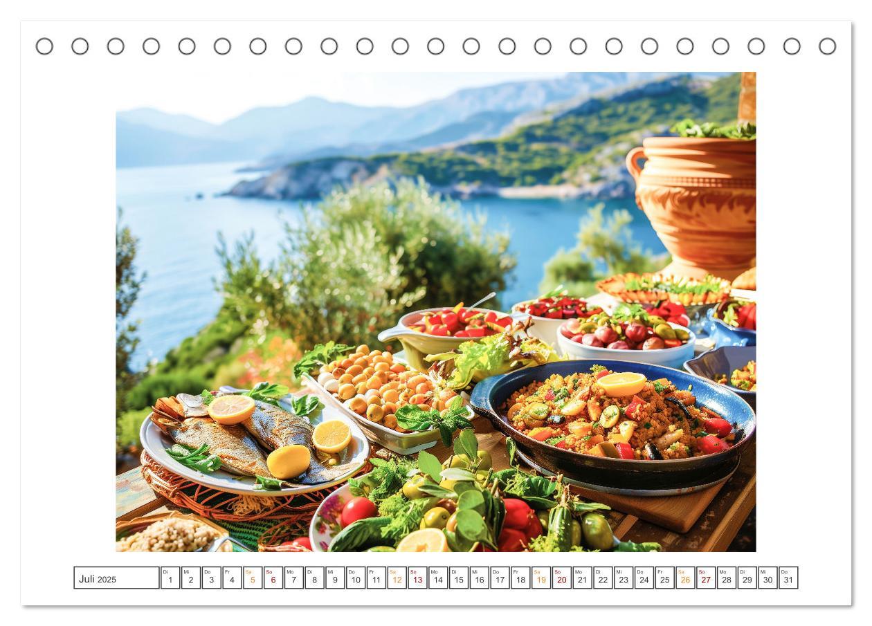 Bild: 9783383810121 | Mediterrane Küche (Tischkalender 2025 DIN A5 quer), CALVENDO...