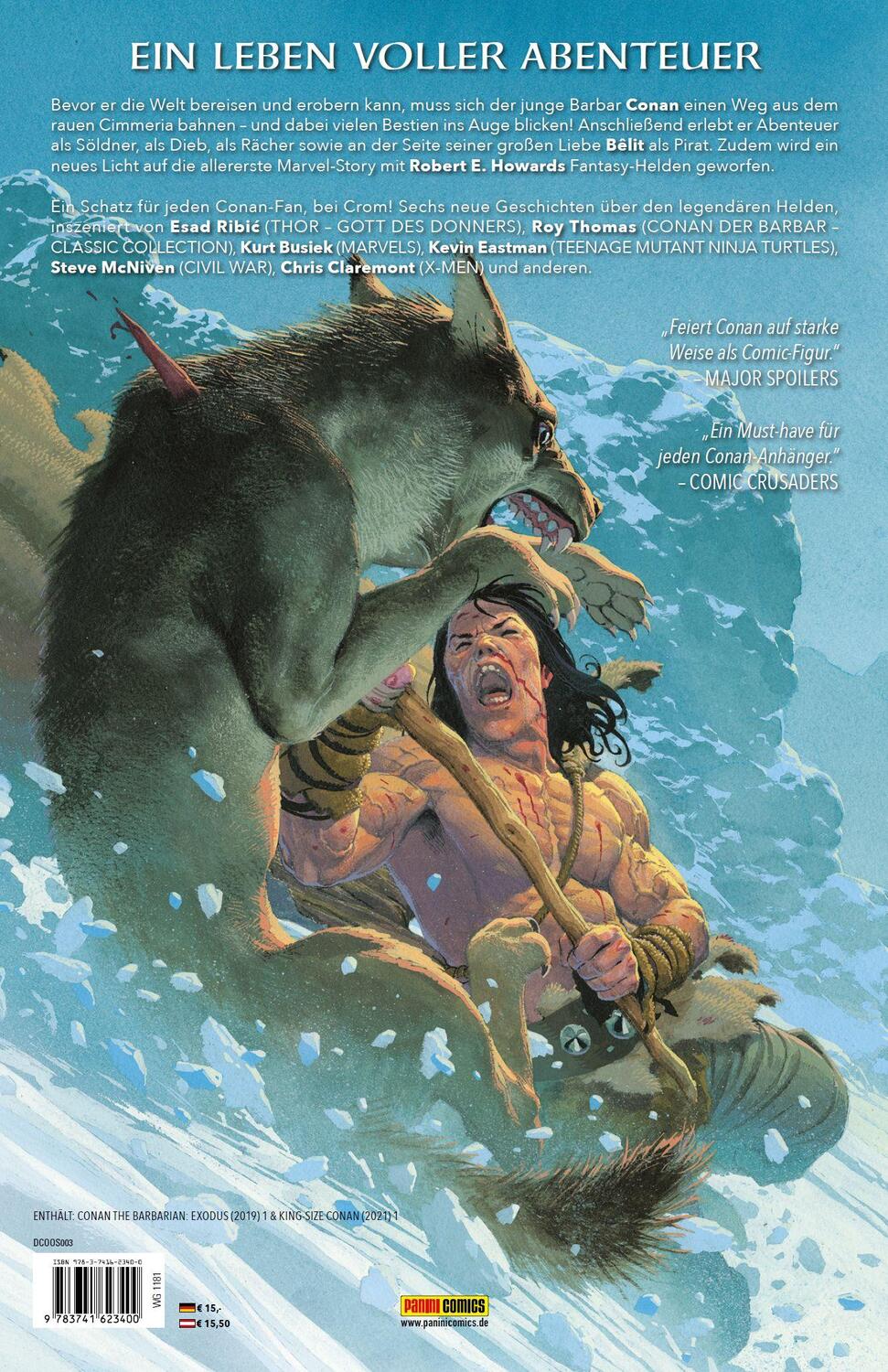 Rückseite: 9783741623400 | Conan: Geschichten aus Cimmeria | Kurt Busiek (u. a.) | Buch | 96 S.