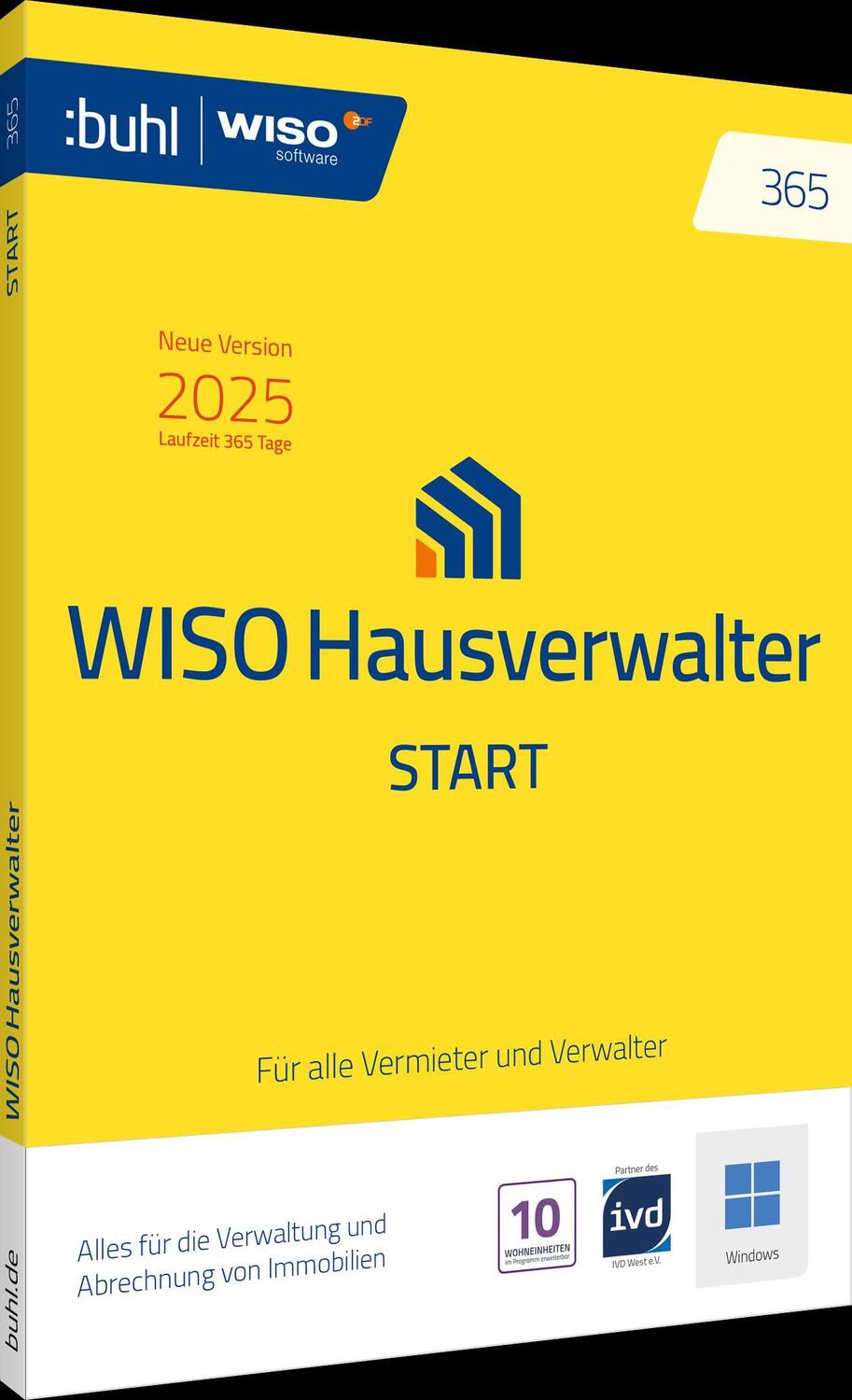 Cover: 4011282005788 | WISO Hausverwalter 365 Start | Buhl Data Service GmbH | CD-ROM | 2024