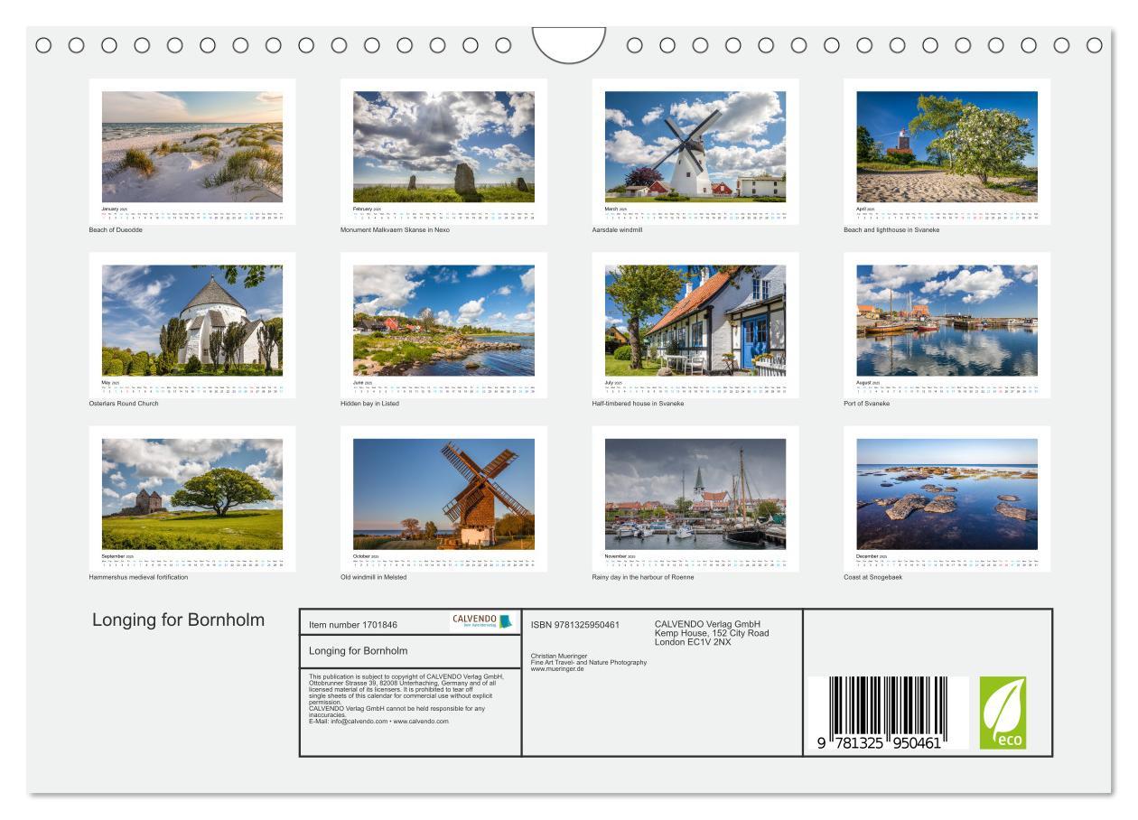 Bild: 9781325950461 | Longing for Bornholm (Wall Calendar 2025 DIN A4 landscape),...