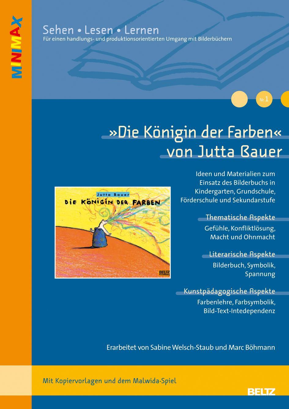 Cover: 9783407625700 | Die Königin der Farben von Jutta Bauer | Marc Böhmann (u. a.) | 2008