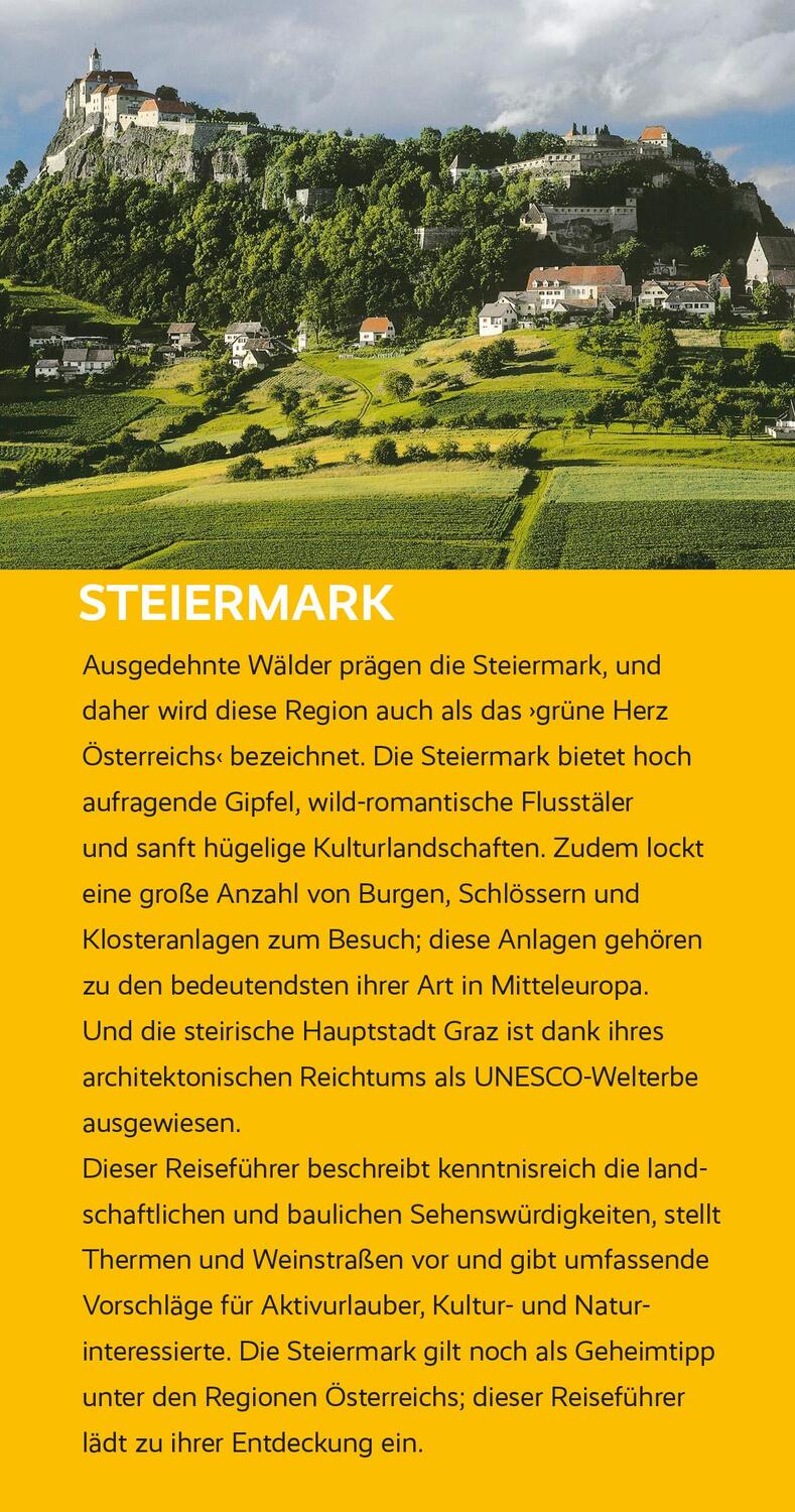 Bild: 9783897946156 | Reiseführer Steiermark | Gunnar Strunz | Taschenbuch | 360 S. | 2023