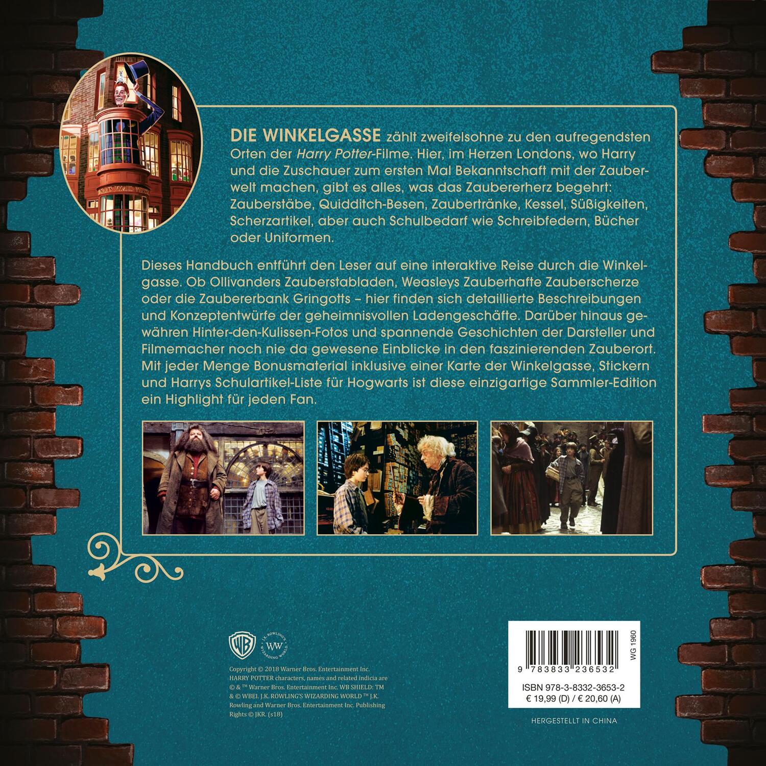 Rückseite: 9783833236532 | Harry Potter: Die Winkelgasse - Das Handbuch zu den Filmen | Revenson