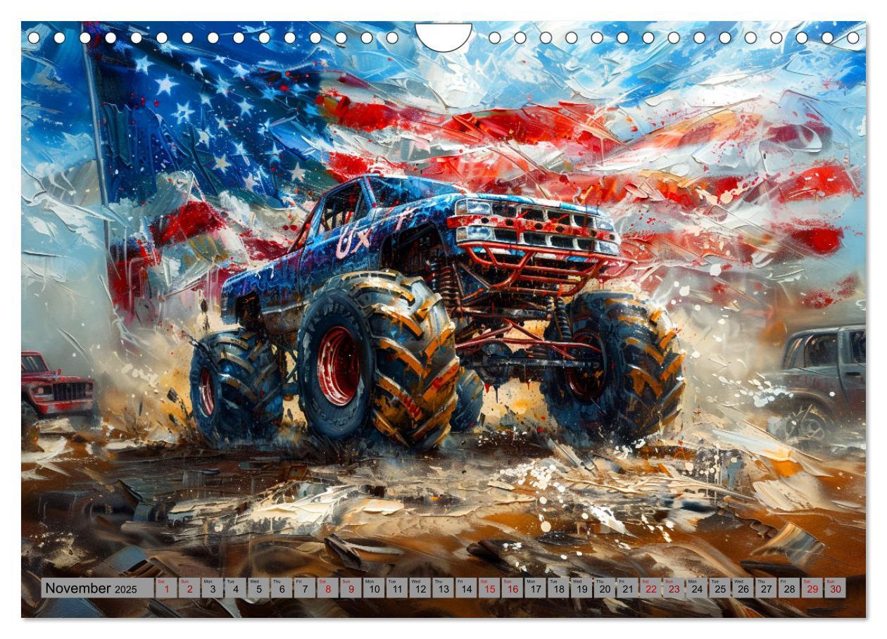 Bild: 9781325977208 | Monstertruck Madness (Wall Calendar 2025 DIN A4 landscape),...