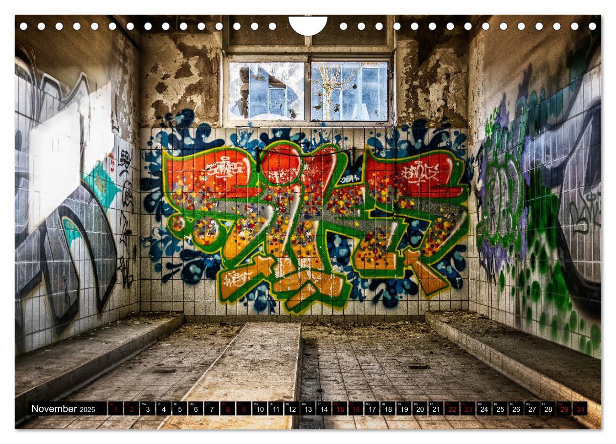 Bild: 9783435311620 | Lost Places Graffiti (Wandkalender 2025 DIN A4 quer), CALVENDO...