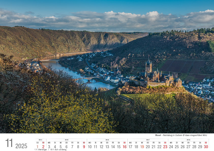 Bild: 9783965352117 | Mosel von Trier bis Koblenz 2025 Bildkalender A4 quer, spiralgebunden