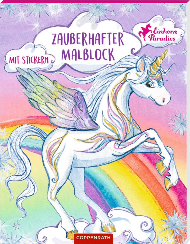 Cover: 9783649644347 | Zauberhafter Malblock | Mit Stickern | Monika Finsterbusch | Buch