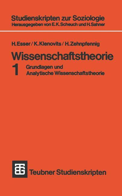 Cover: 9783519000280 | Wissenschaftstheorie | H. Esser (u. a.) | Taschenbuch | Paperback