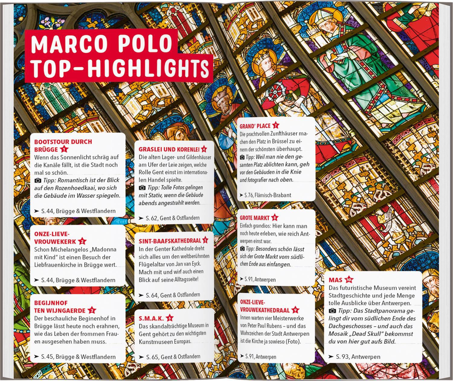 Bild: 9783829732055 | MARCO POLO Reiseführer Flandern, Antwerpen, Brügge, Gent | Taschenbuch