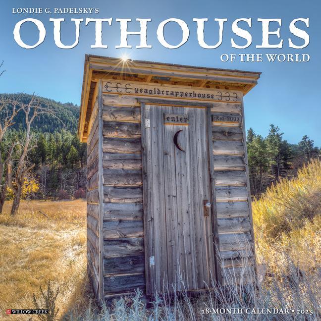 Cover: 9781549244322 | Outhouses 2025 12 X 12 Wall Calendar | Willow Creek Press | Kalender