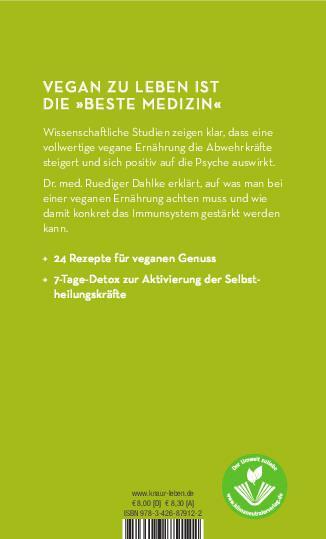 Rückseite: 9783426879122 | Immunbooster vegan | Ruediger Dahlke | Taschenbuch | 93 S. | Deutsch