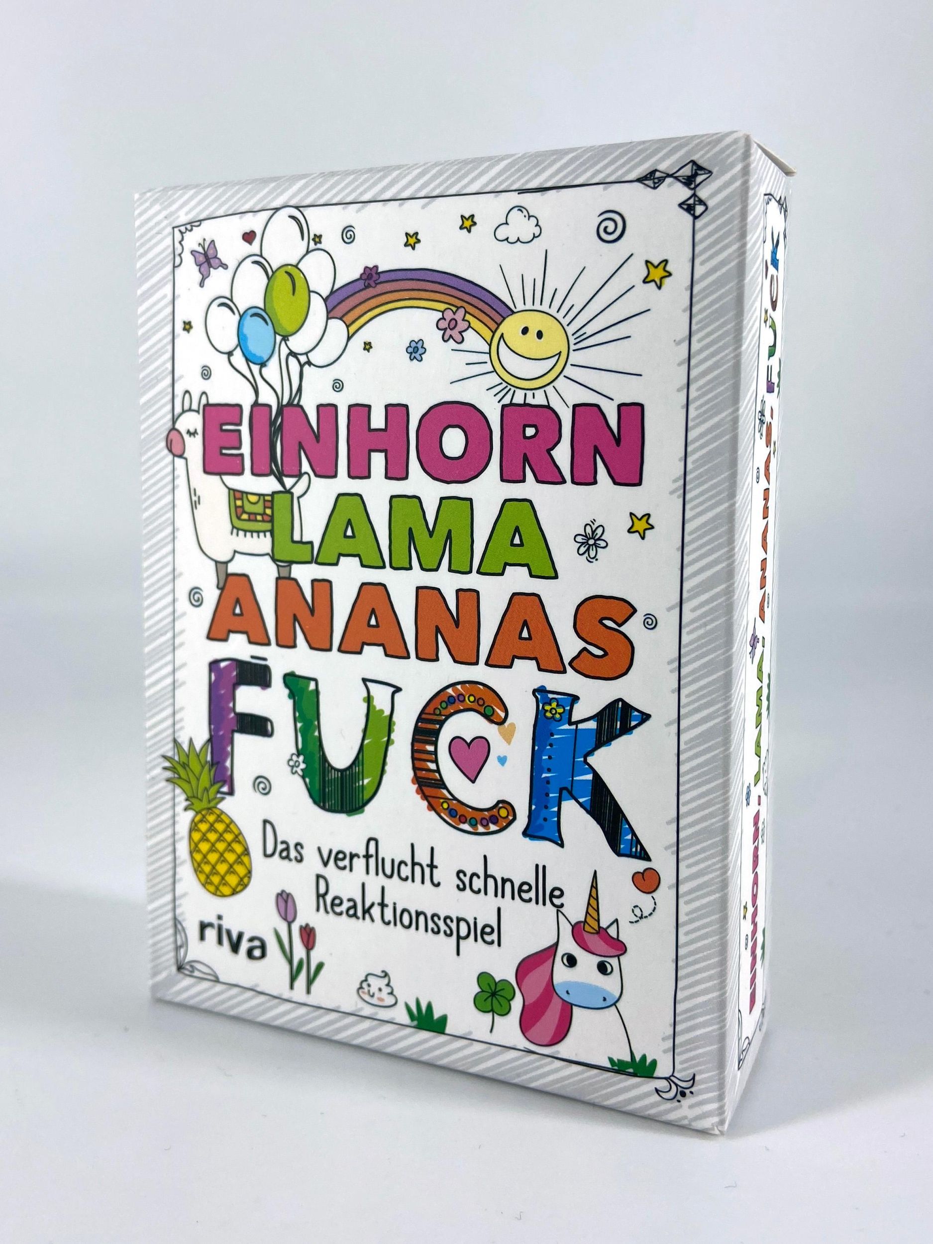 Bild: 9783742312945 | Einhorn, Lama, Ananas, FUCK | Das verflucht schnelle Reaktionsspiel