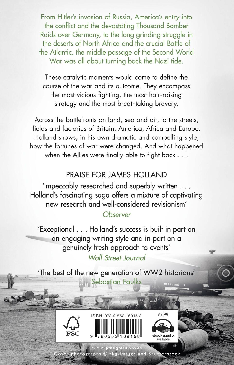 Rückseite: 9780552169158 | The War in the West: A New History | James Holland | Taschenbuch