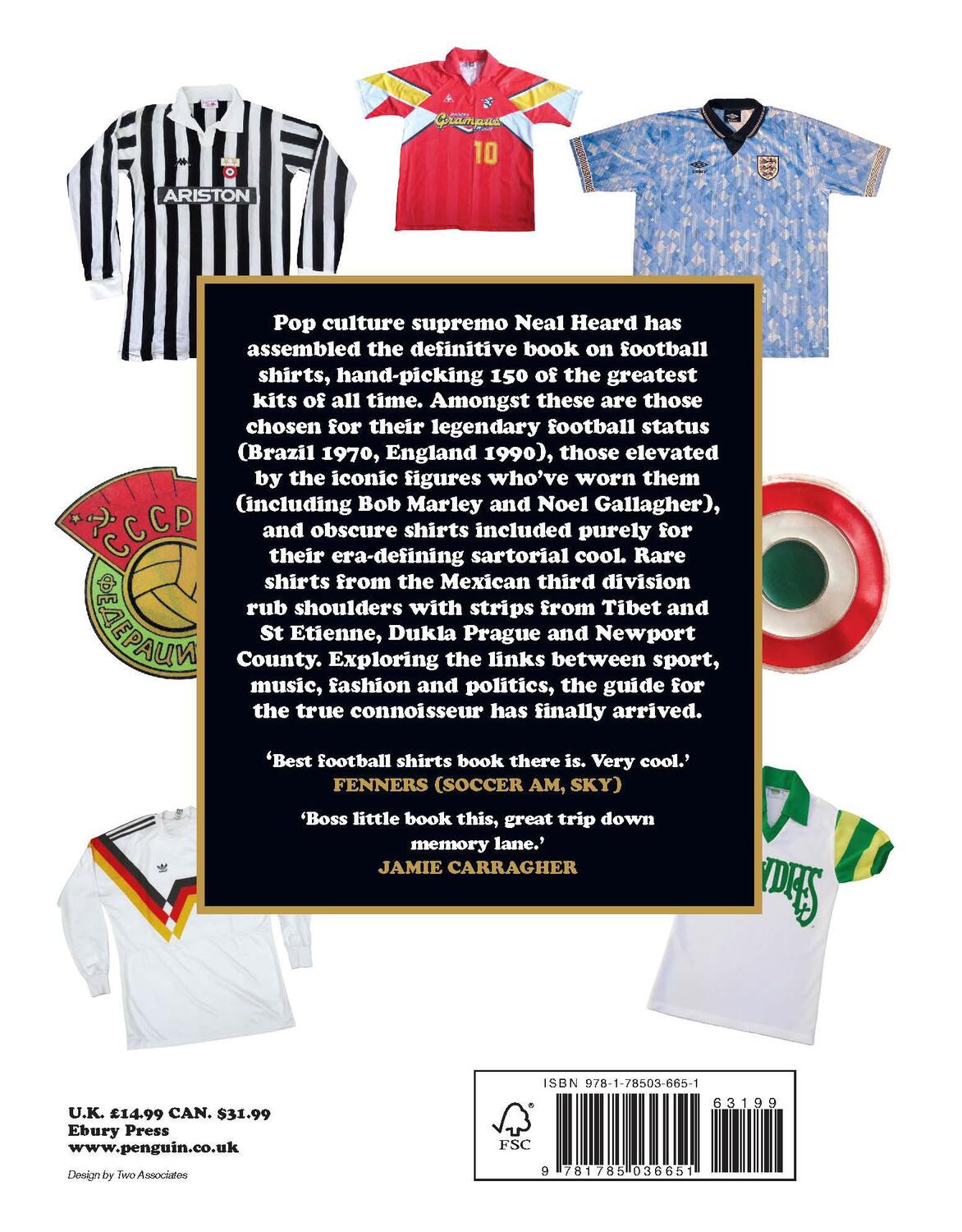 Rückseite: 9781785036651 | The Football Shirts Book | Neal Heard | Buch | Englisch | 2017