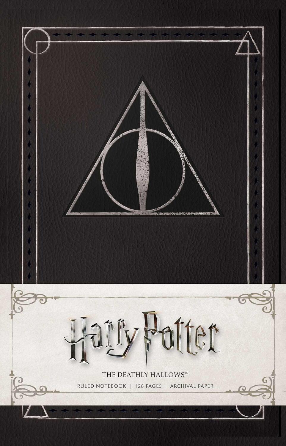 Cover: 9781683832706 | Harry Potter: The Deathly Hallows Ruled Notebook | Insight Editions