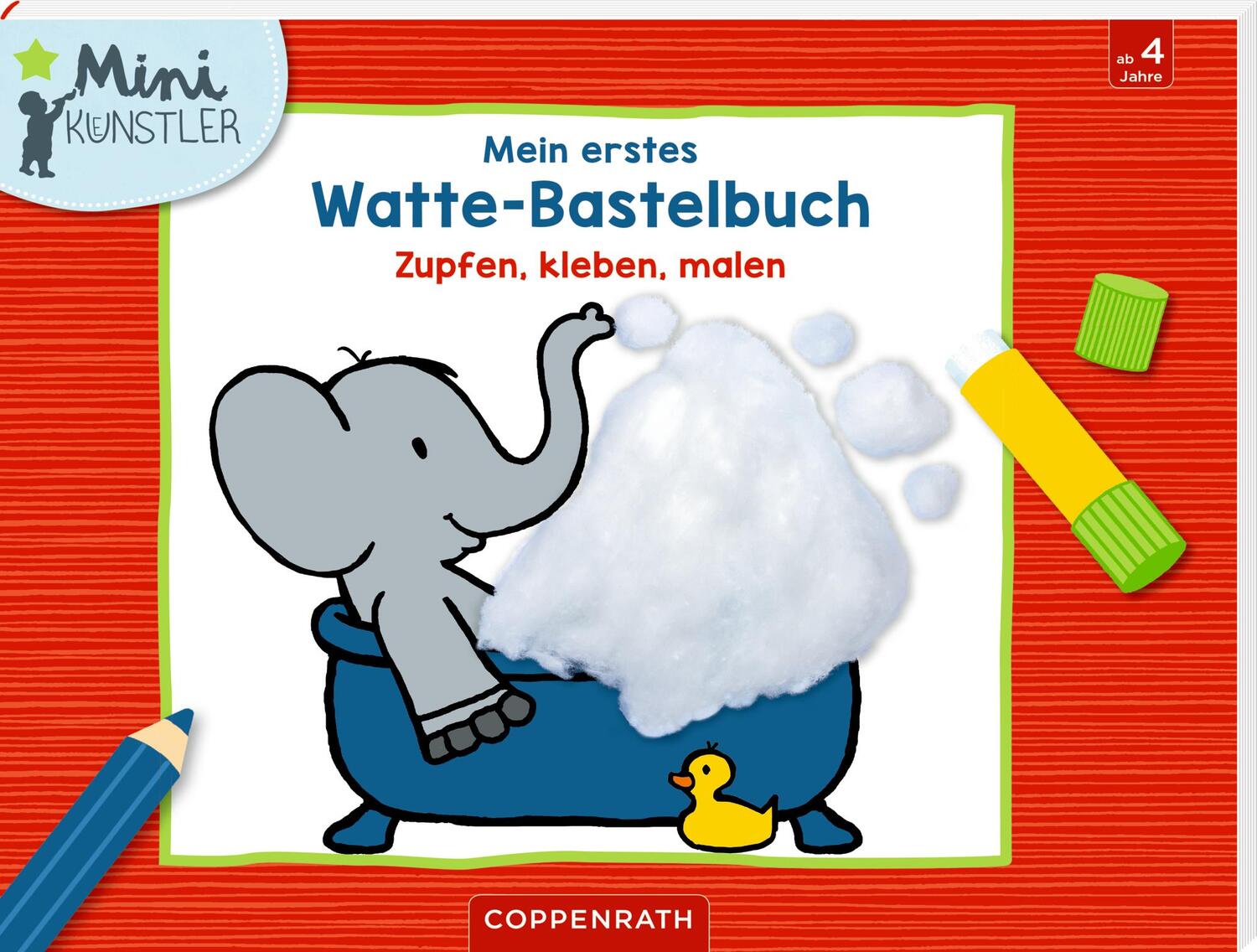 Cover: 9783649645047 | Mein erstes Watte-Bastelbuch | Zupfen, kleben, malen | Taschenbuch