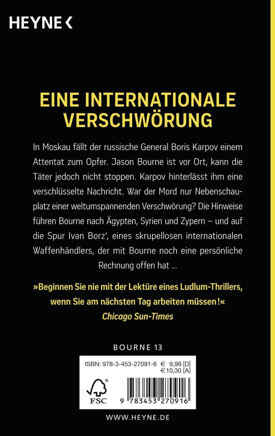 Bild: 9783453270916 | Das Bourne Enigma | Thriller | Robert Ludlum (u. a.) | Taschenbuch