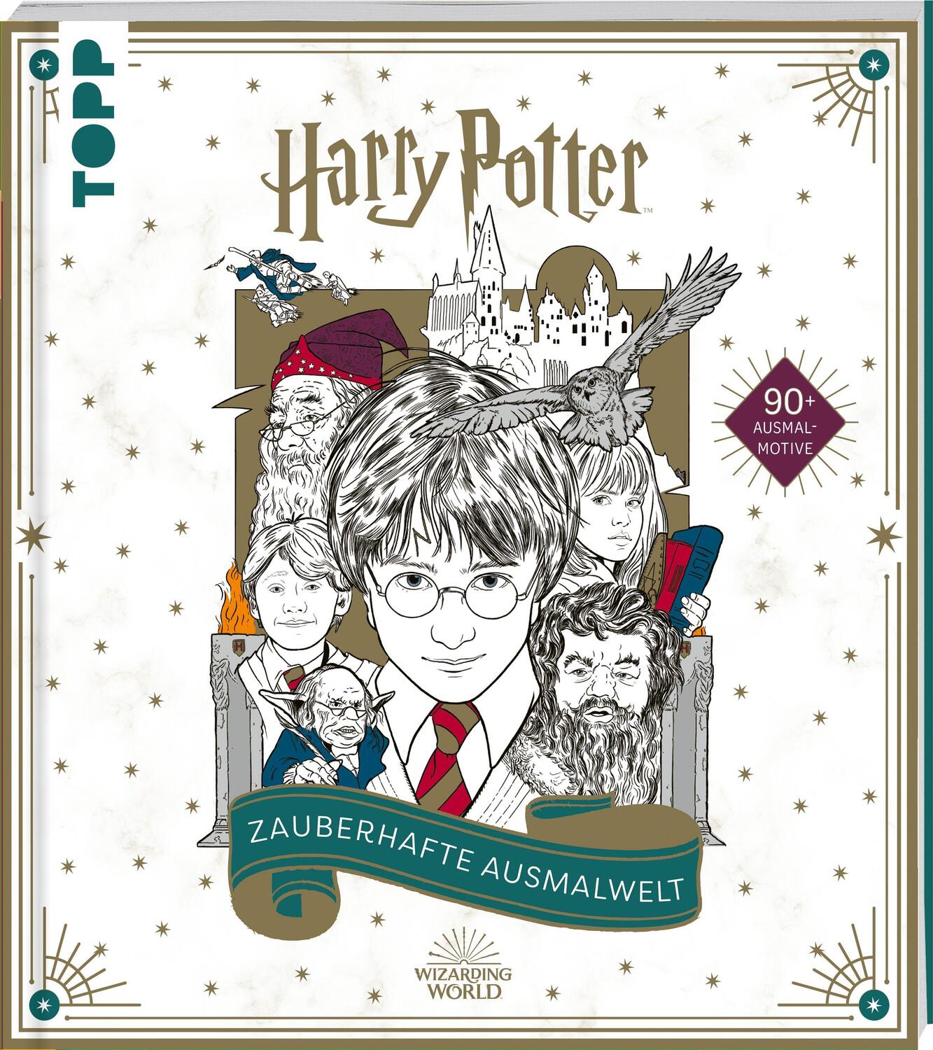 Cover: 9783772447402 | Harry Potter - Zauberhafte Ausmalwelt | Frechverlag | Taschenbuch