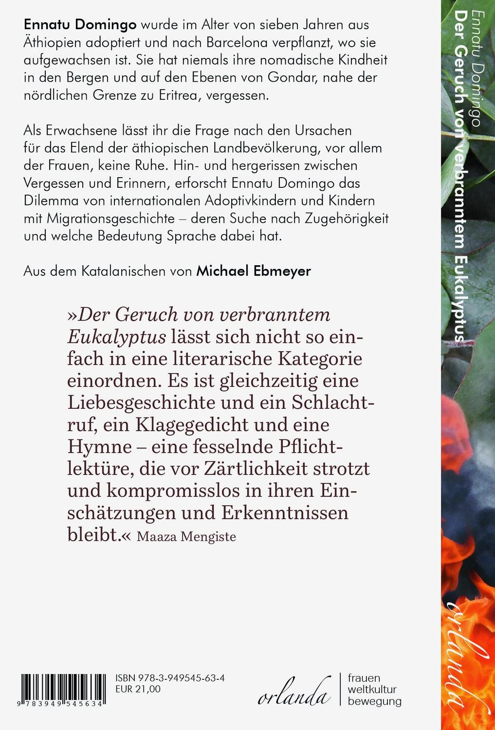 Rückseite: 9783949545634 | Der Geruch von verbranntem Eukalyptus | Ennatu Domingo | Buch | 152 S.