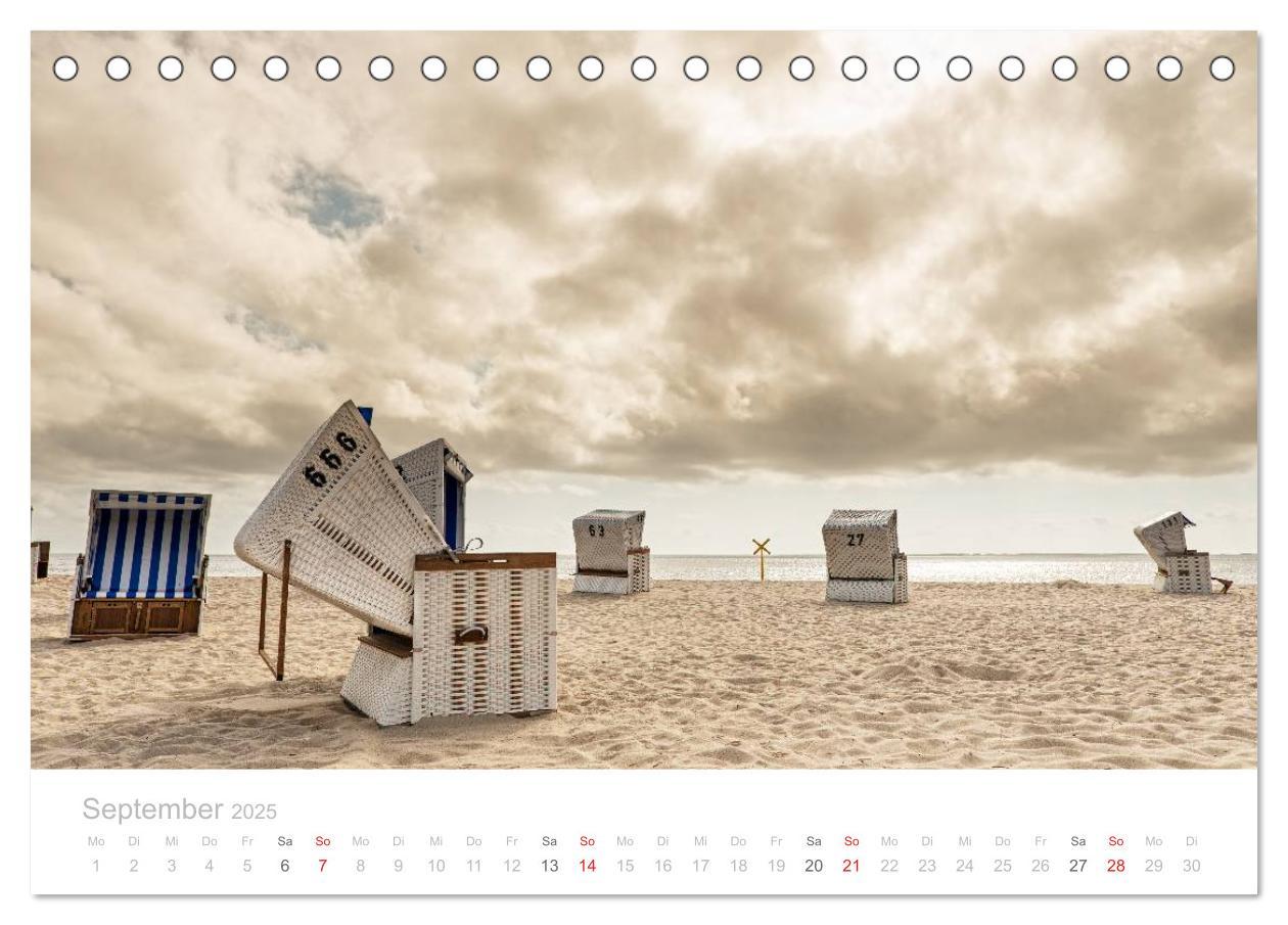 Bild: 9783435590100 | Sehnsucht Sylt (Tischkalender 2025 DIN A5 quer), CALVENDO...