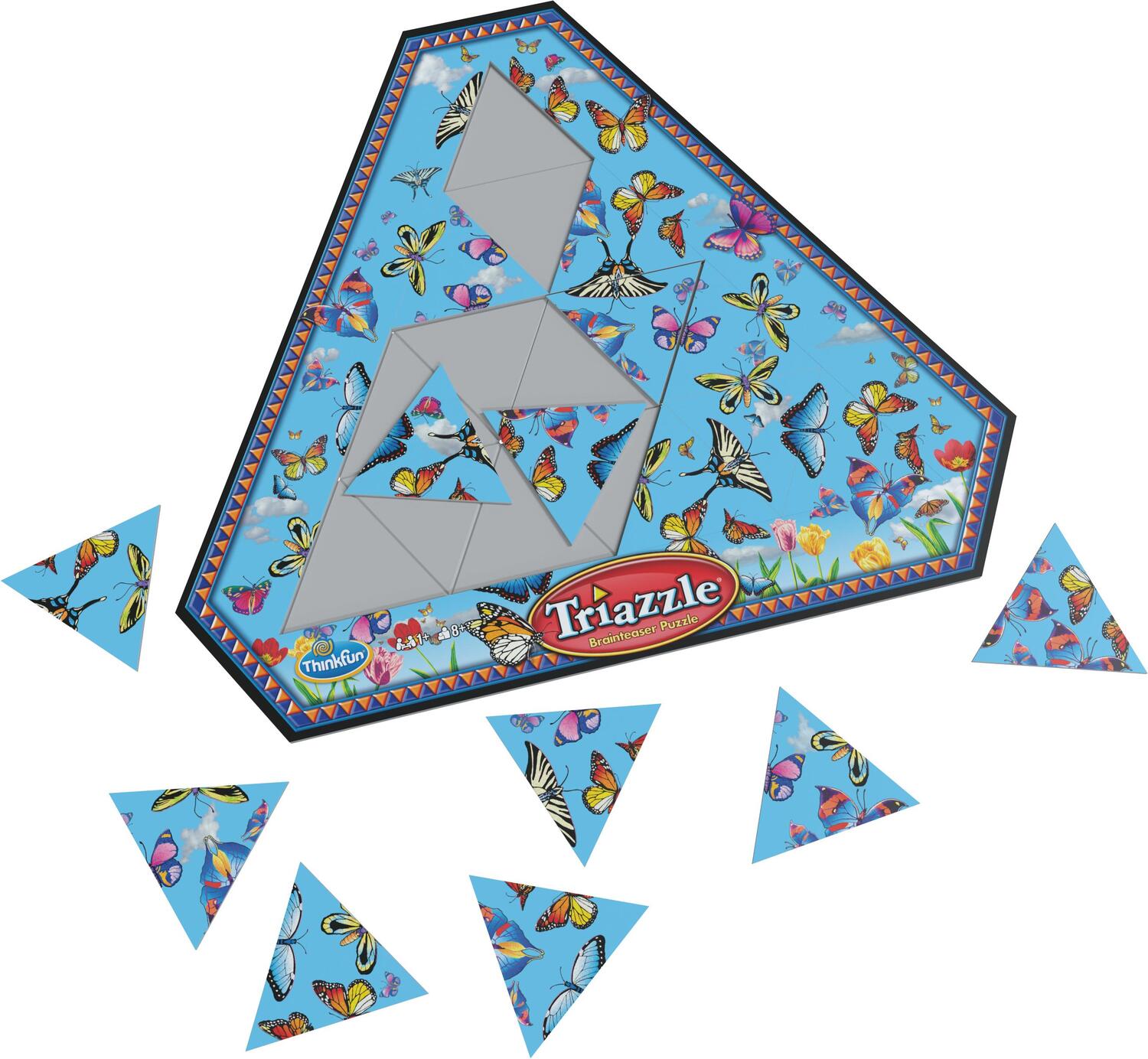 Cover: 4005556764921 | ThinkFun 76492 Triazzle Schmetterlinge, ein Logikpuzzle für Kinder...