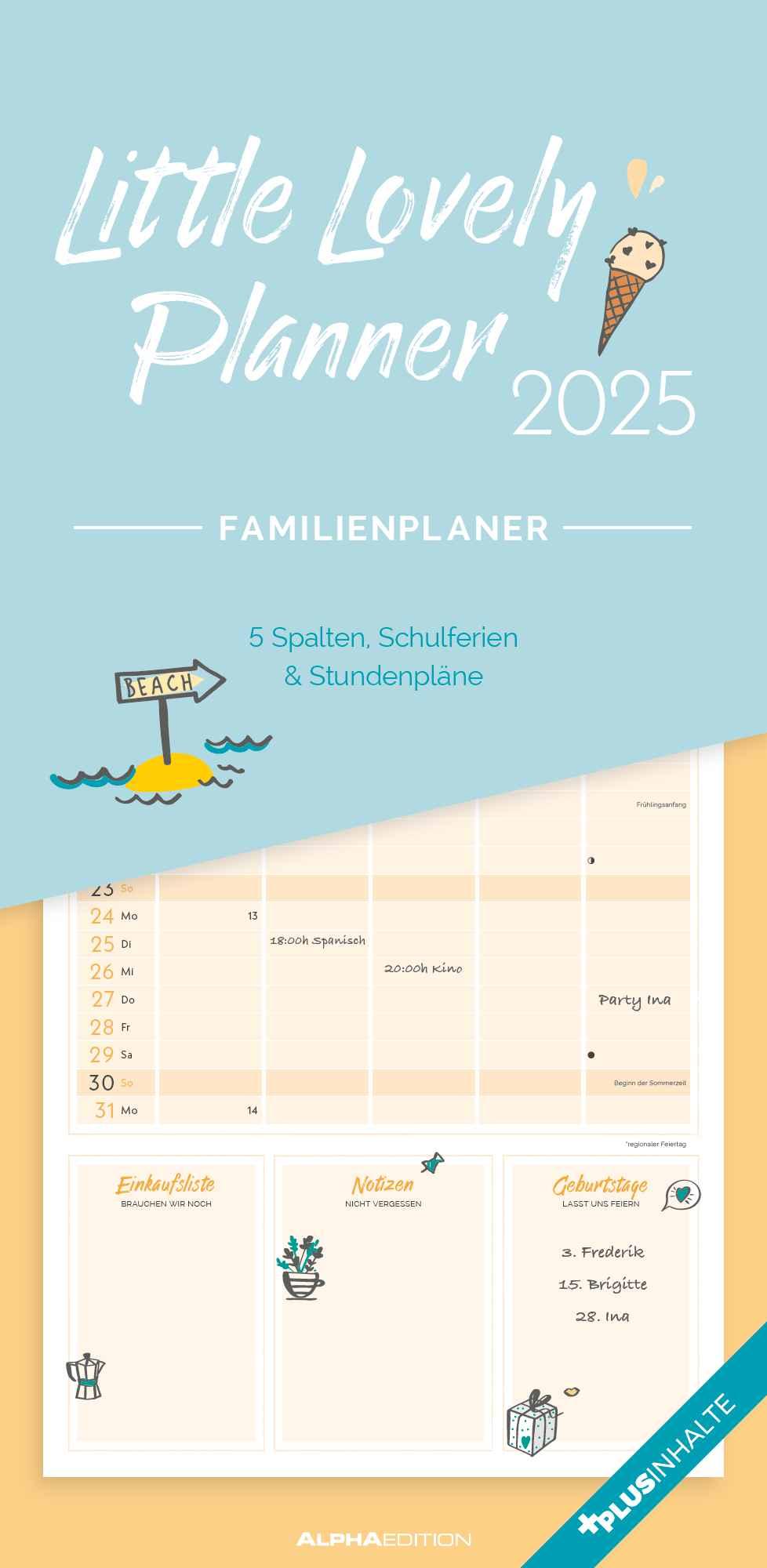 Cover: 4251732341244 | Little Lovely Planner 2025 Familienplaner - Familien-Timer -...