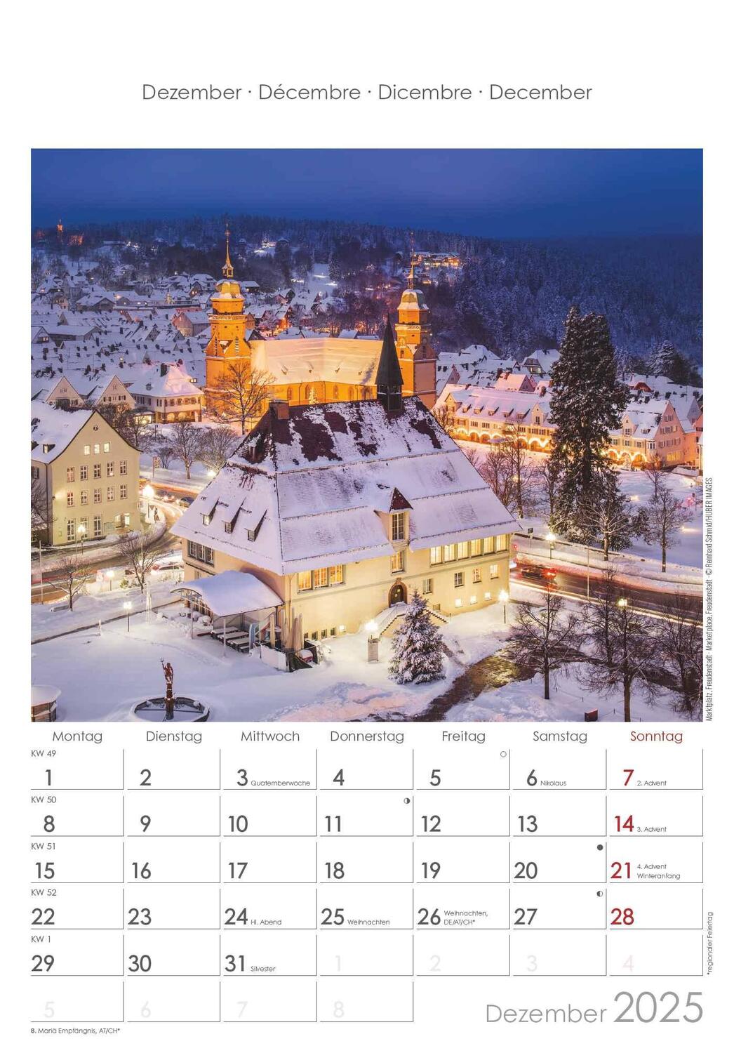 Bild: 4251732341183 | Baden-Württemberg 2025 - Bild-Kalender 23,7x34 cm -...