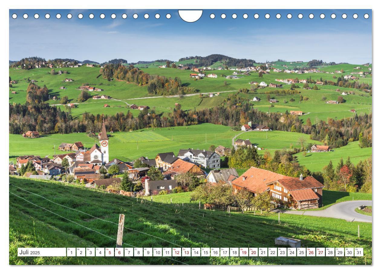 Bild: 9783435651023 | Appenzellerland (Wandkalender 2025 DIN A4 quer), CALVENDO...