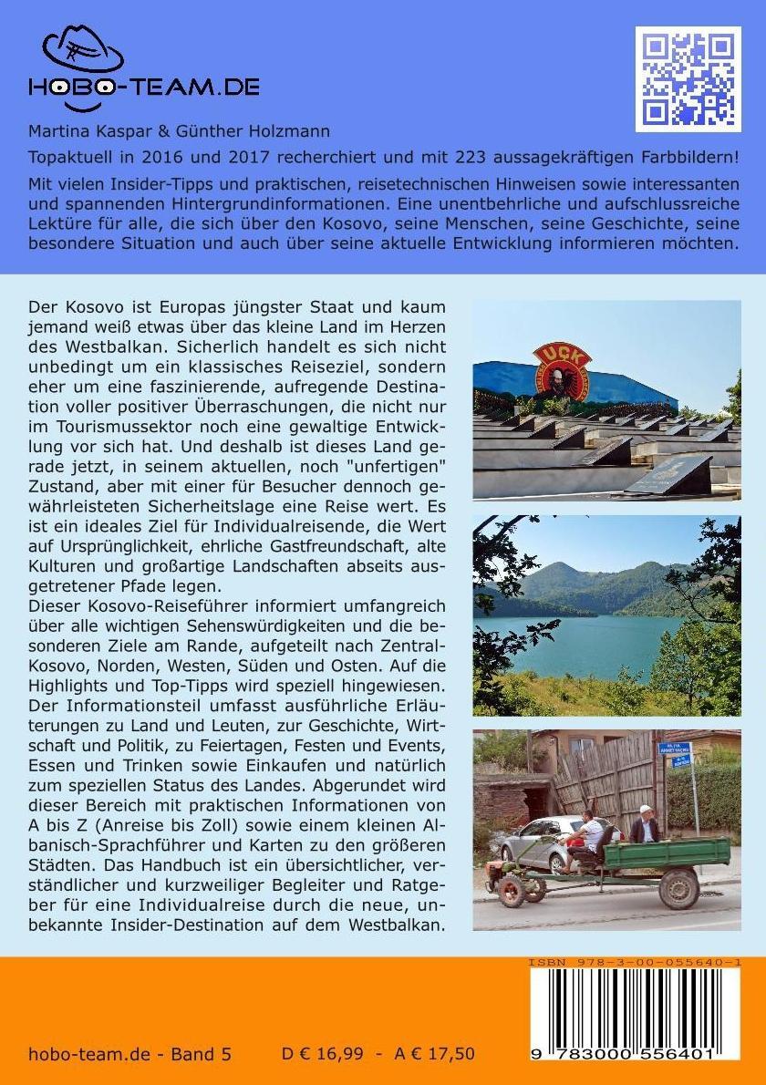 Rückseite: 9783000556401 | kosovo | kultur, natur und abenteuer für individualisten | Taschenbuch