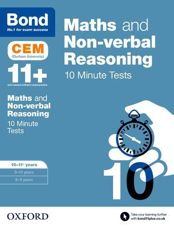 Cover: 9780192746863 | Bond 11+: Maths &amp; Non-verbal reasoning: CEM 10 Minute Tests: Ready...