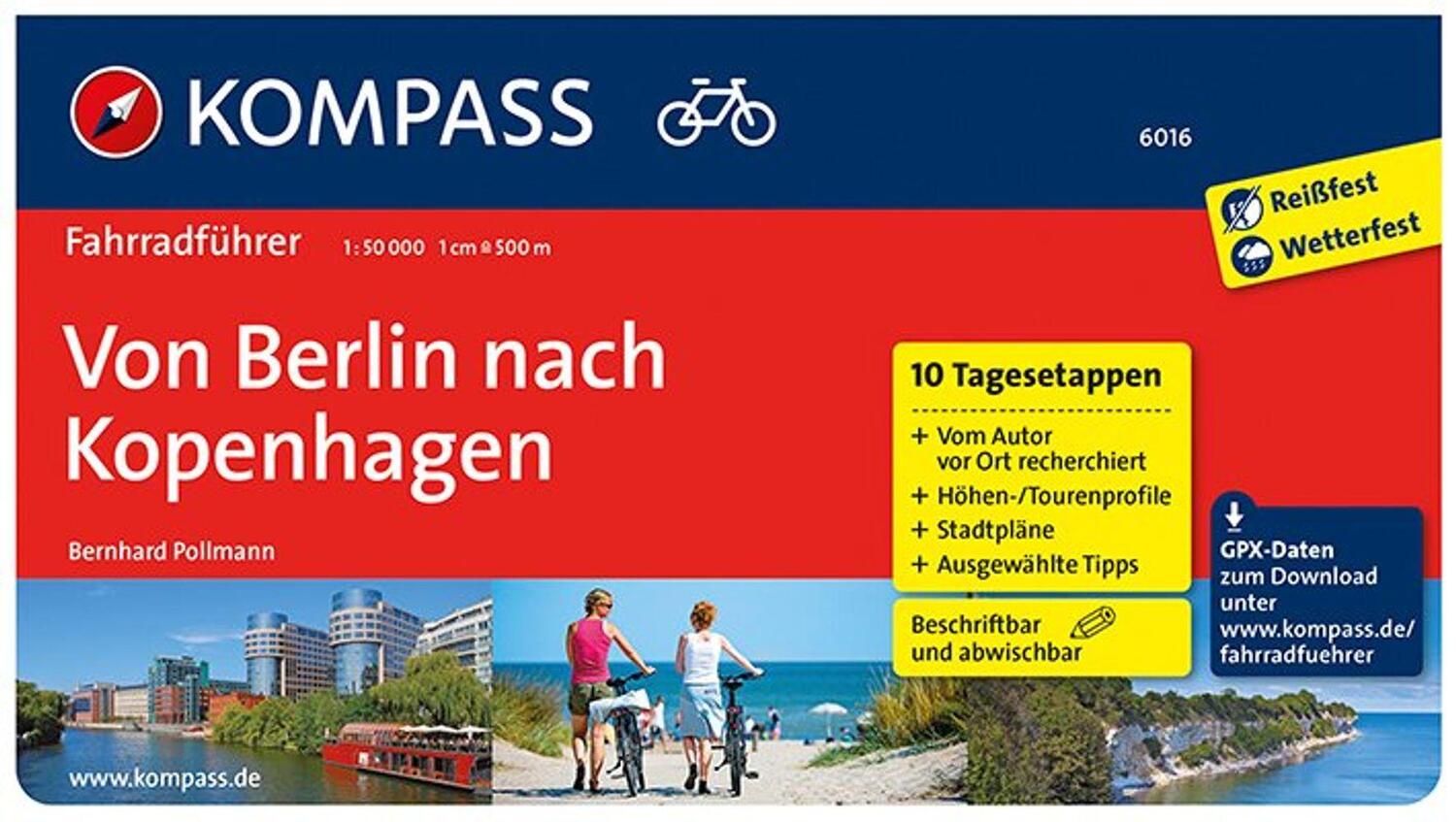 Cover: 9783990440544 | KOMPASS Fahrradführer Von Berlin nach Kopenhagen | Bernhard Pollmann
