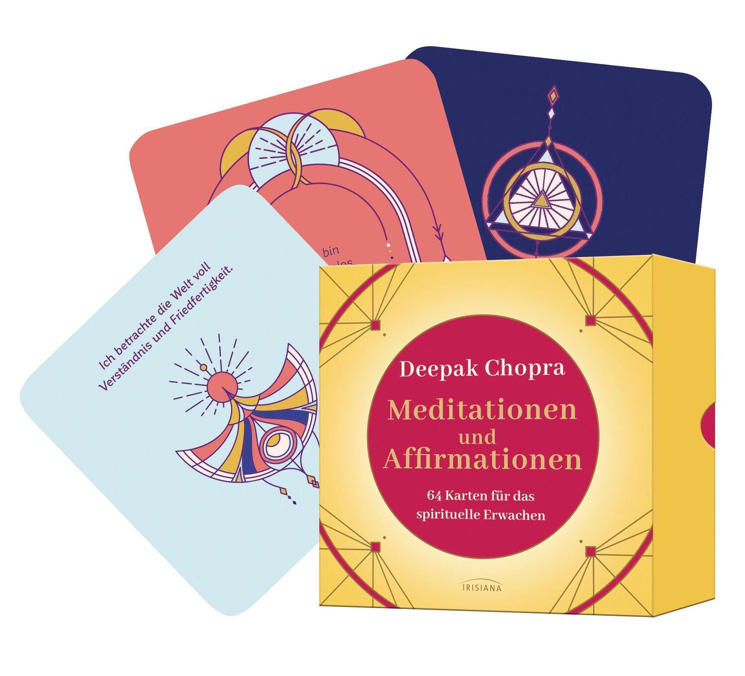 Cover: 9783424154252 | Meditationen und Affirmationen | Deepak Chopra | Box | 64 Karten