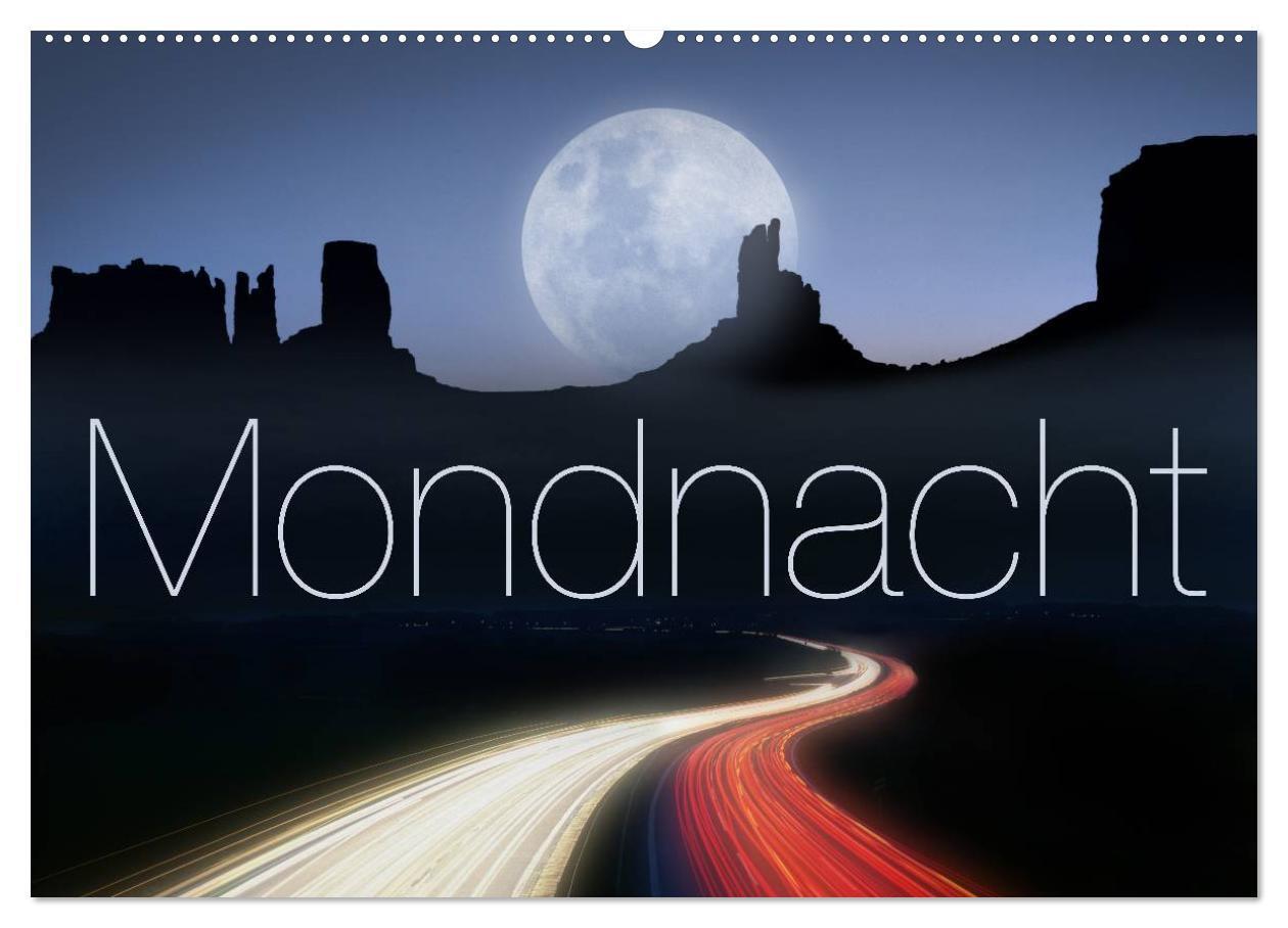 Cover: 9783383431838 | Mondnacht (Wandkalender 2024 DIN A2 quer), CALVENDO Monatskalender