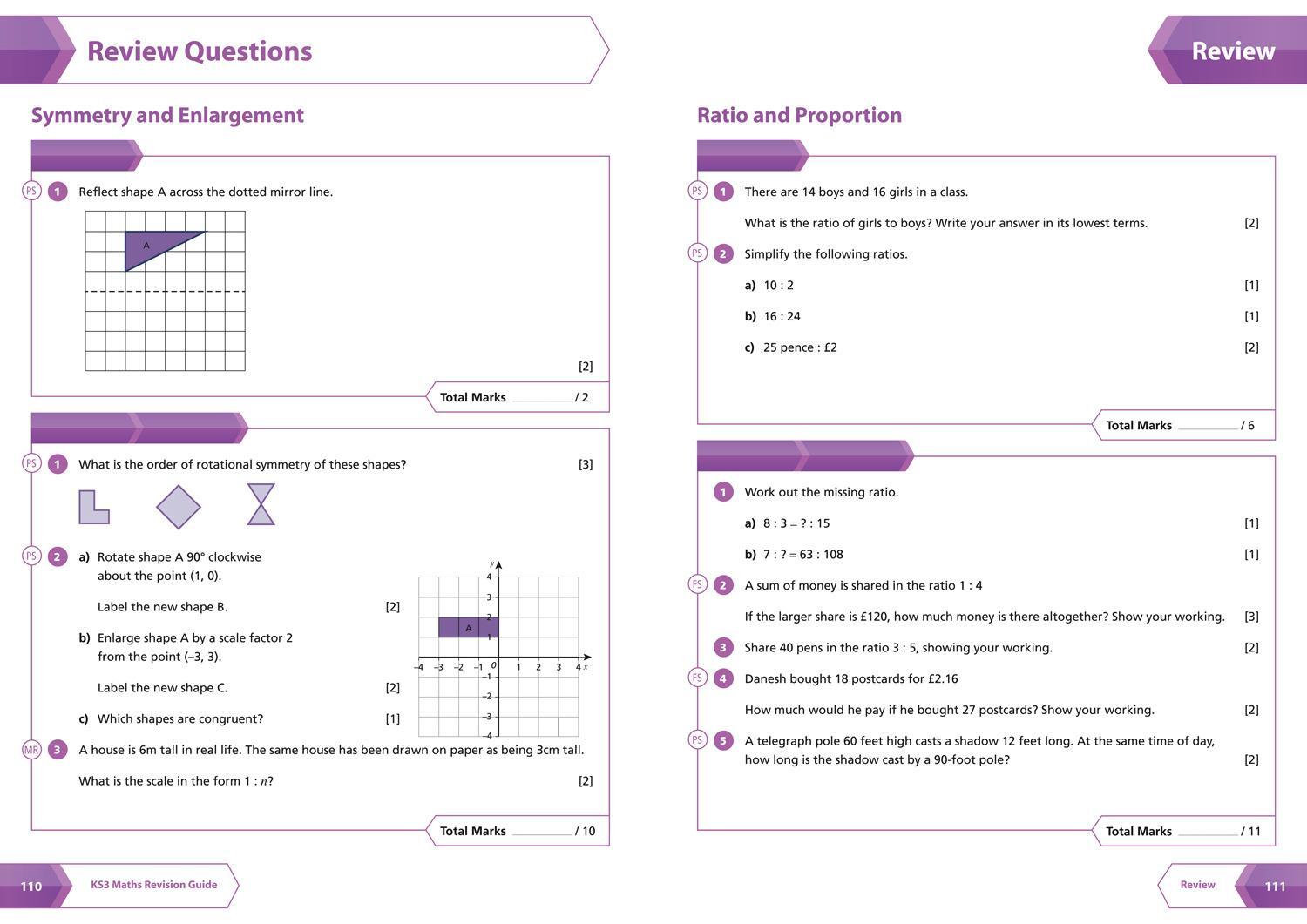 Bild: 9780007562763 | KS3 Maths Foundation Level Revision Guide | Ideal for Years 7, 8 and 9