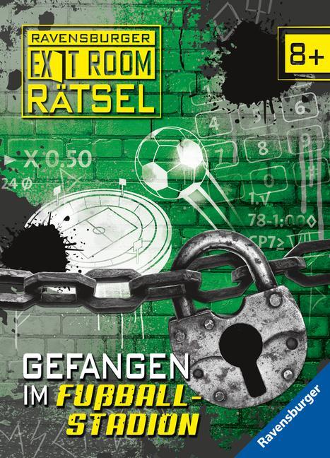 Cover: 9783473489824 | Ravensburger Exit Room Rätsel: Gefangen im Fußballstadion | Löwenberg