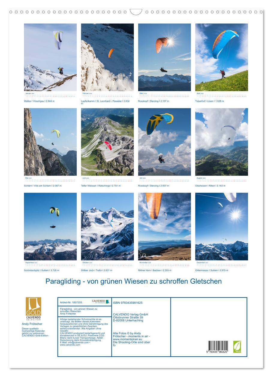 Bild: 9783435981625 | Paragliding - von grünen Wiesen zu schroffen Gletschen...