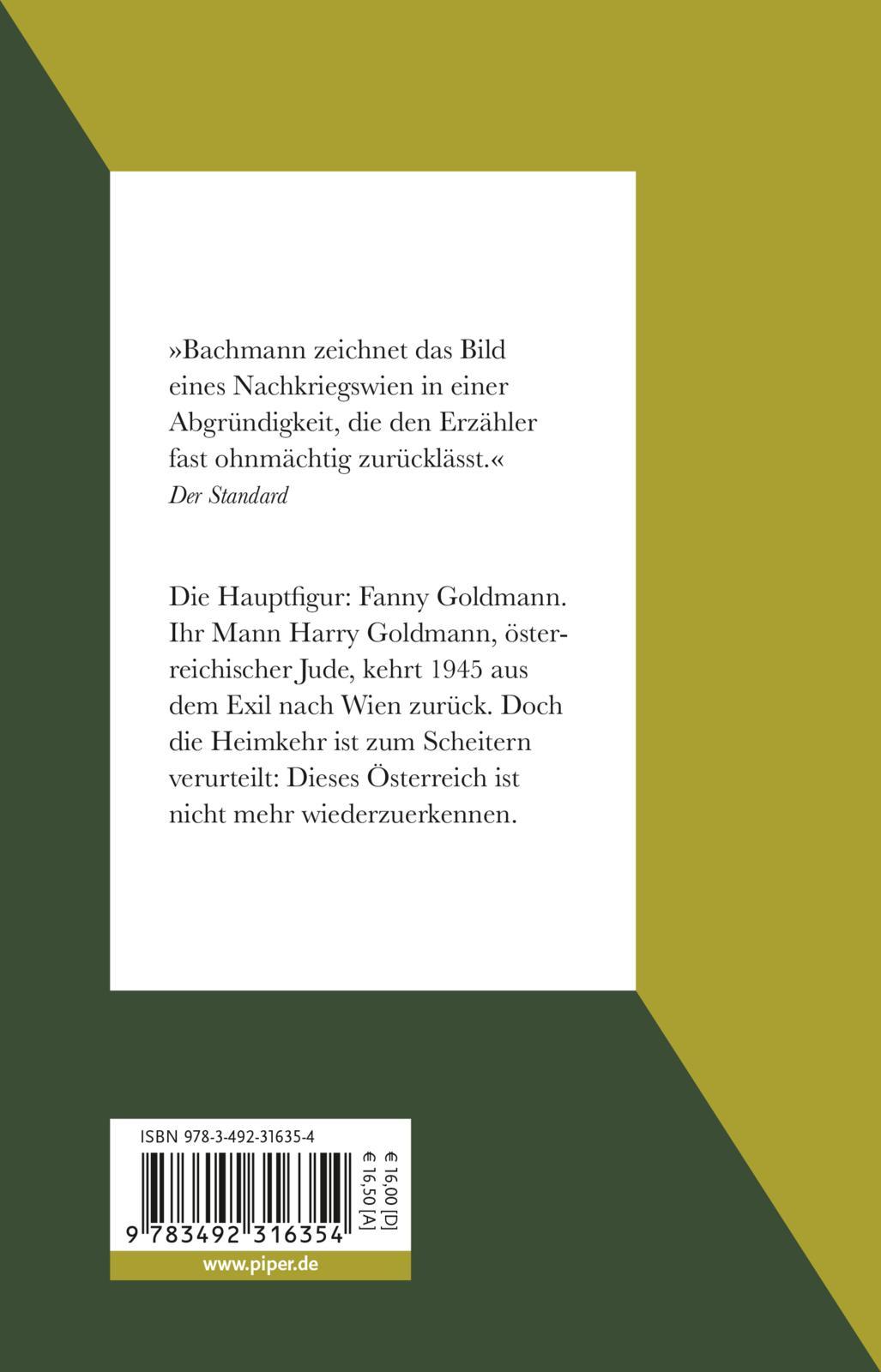 Rückseite: 9783492316354 | Das Buch Goldmann | Werke | Ingeborg Bachmann | Taschenbuch | 464 S.