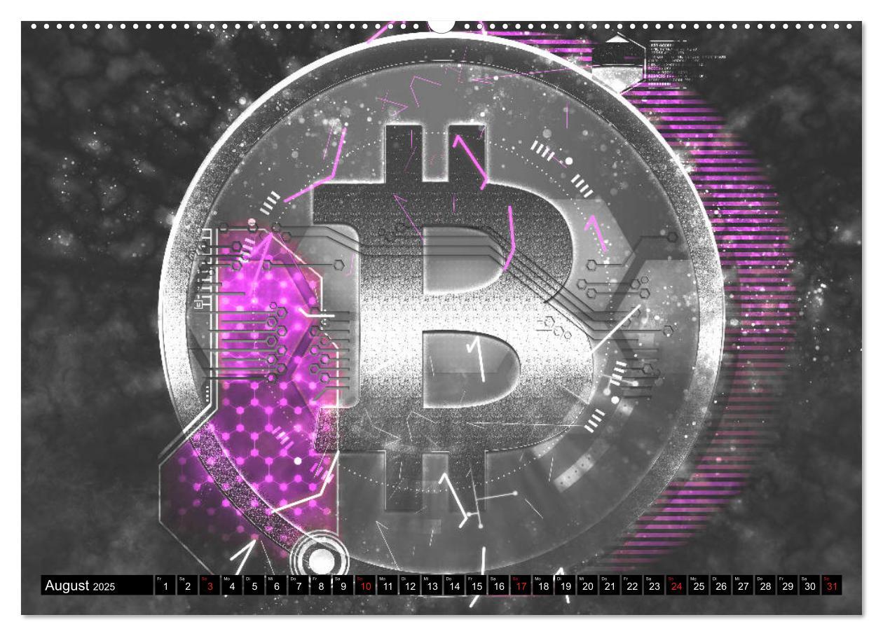 Bild: 9783435310197 | Bitcoins (hochwertiger Premium Wandkalender 2025 DIN A2 quer),...