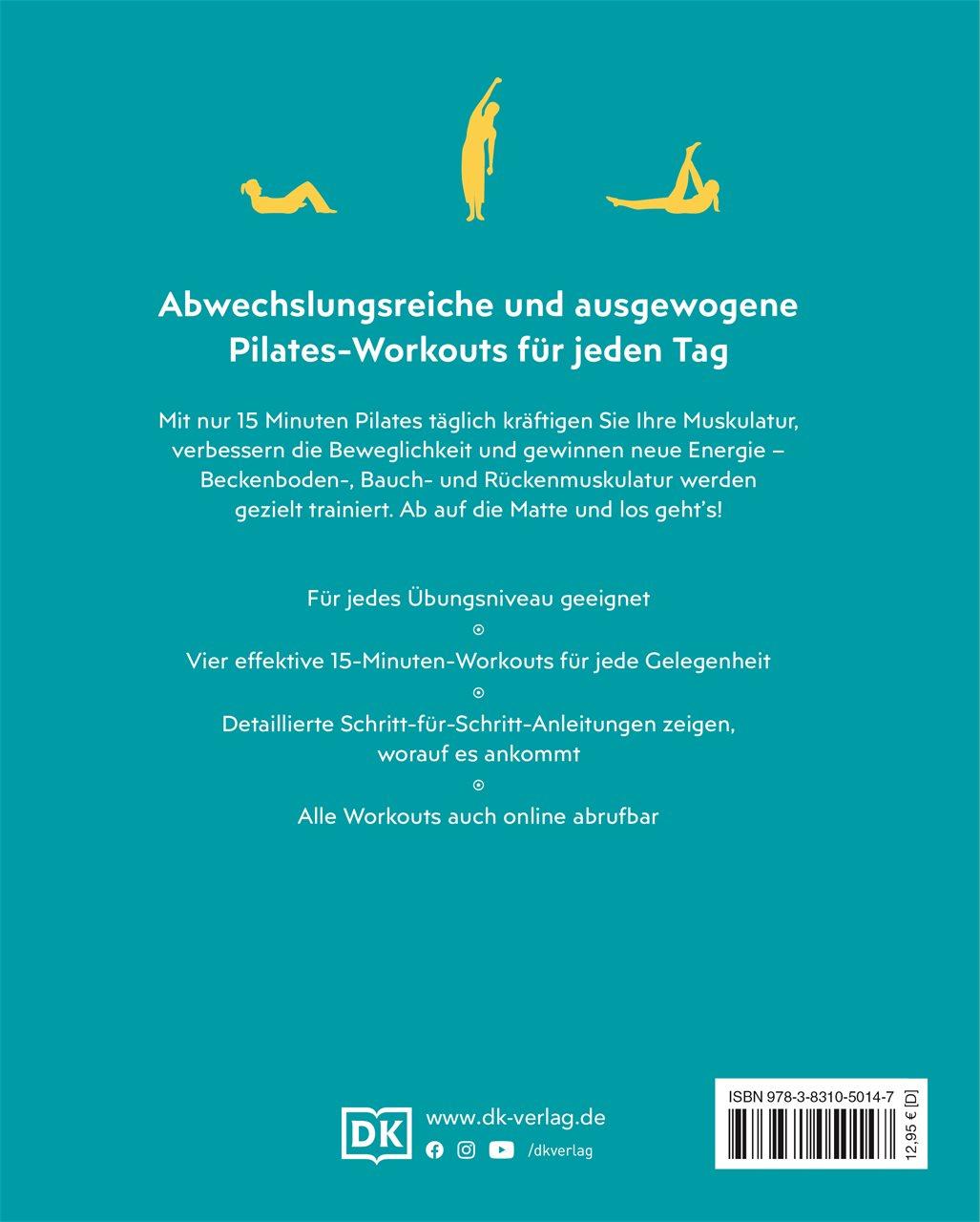 Rückseite: 9783831050147 | 15 Minuten Pilates für jeden Tag | Alycea Ungaro | Taschenbuch | 2024