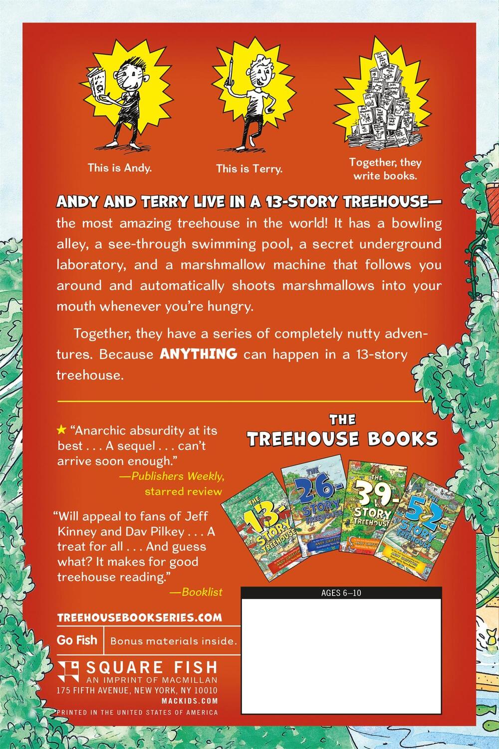 Rückseite: 9781250070654 | The 13-Story Treehouse: Monkey Mayhem! | Andy Griffiths | Taschenbuch