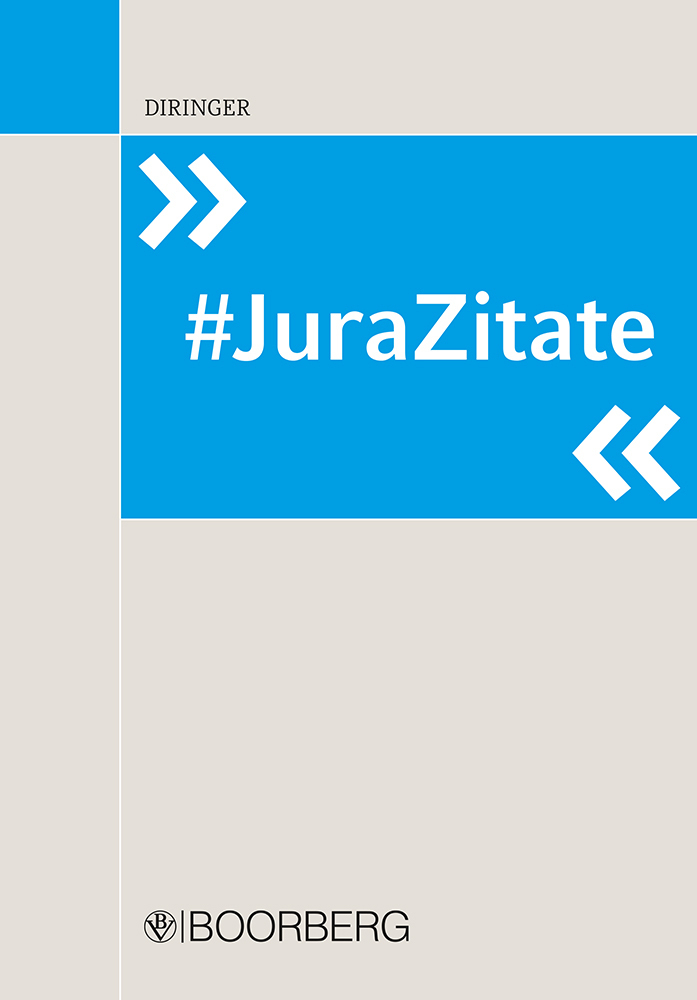 Cover: 9783415063853 | #JuraZitate | Arnd Diringer | Taschenbuch | 218 S. | Deutsch | 2018