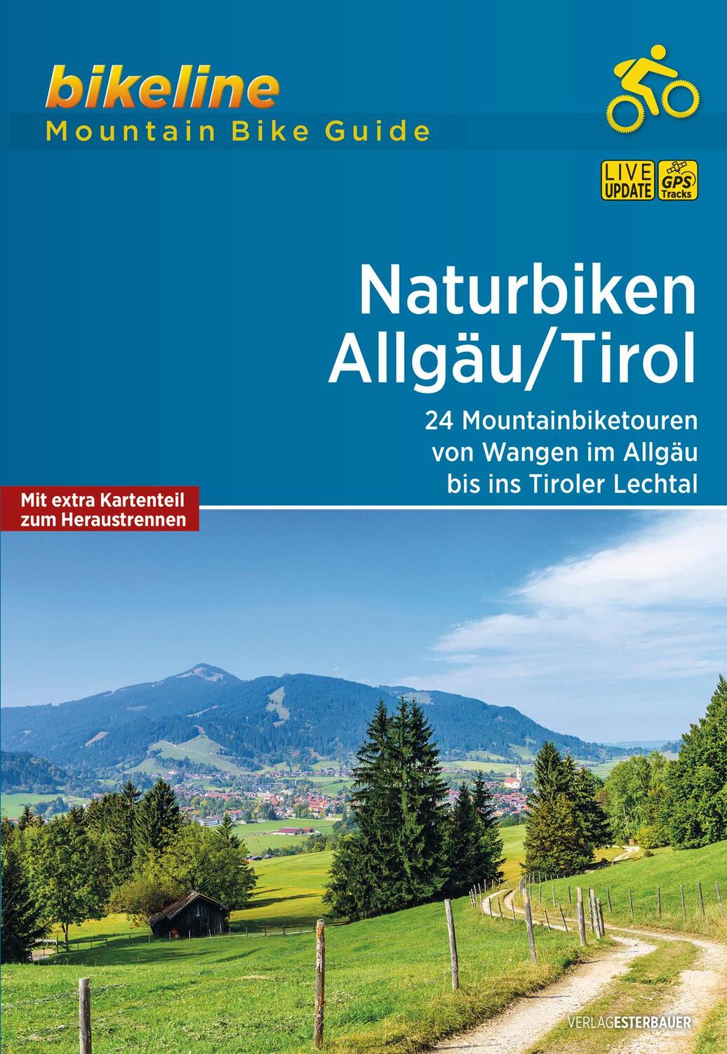 Cover: 9783850009812 | Naturbiken Allgäu/Tirol | Taschenbuch | Bikeline - MountainBikeGuides