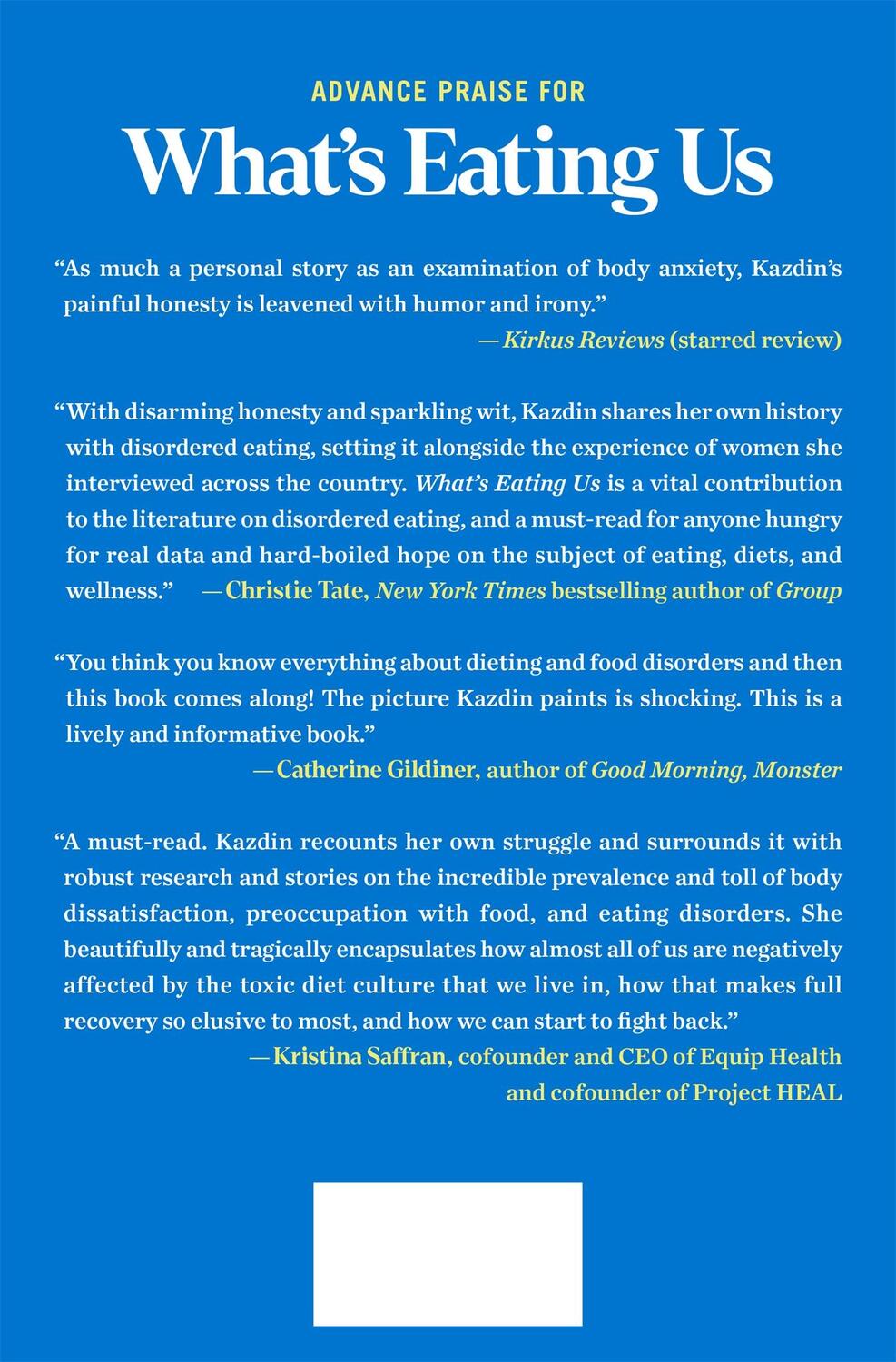 Rückseite: 9781250282842 | What's Eating Us | Women, Food, and the Epidemic of Body Anxiety