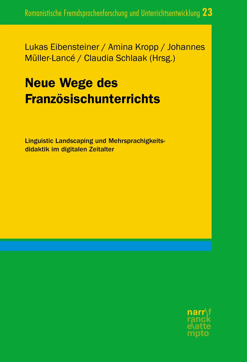 Cover: 9783823384779 | Neue Wege des Französischunterrichts | Lukas Eibensteiner (u. a.)