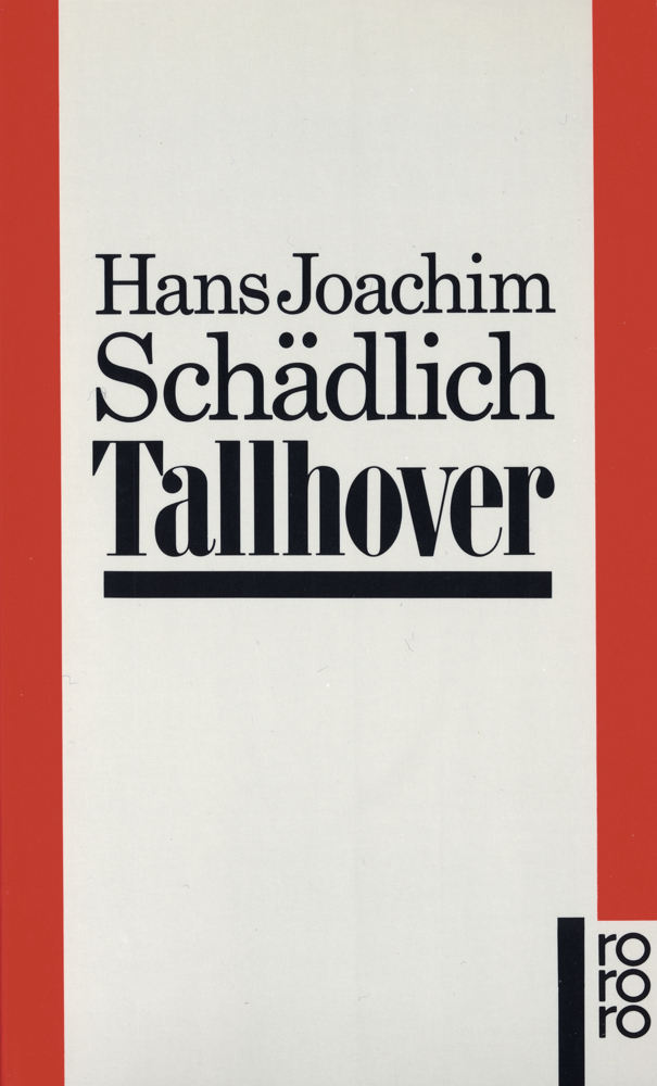 Cover: 9783499131950 | Tallhover | Roman | Hans Joachim Schädlich | Taschenbuch | Rowohlt TB.
