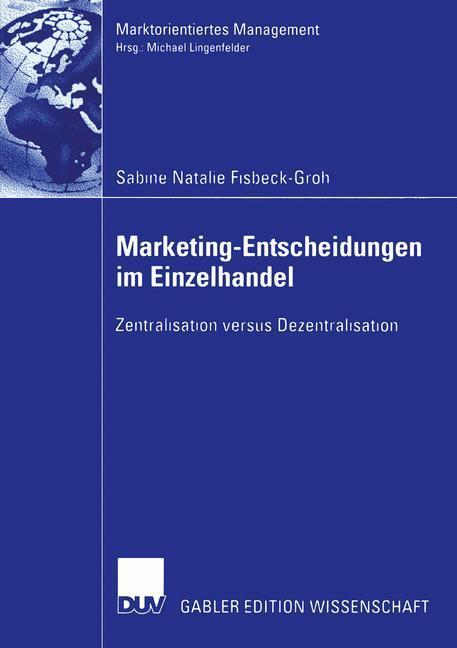 Cover: 9783824482283 | Marketing-Entscheidungen im Einzelhandel | Sabine Natalie Fisbeck-Groh