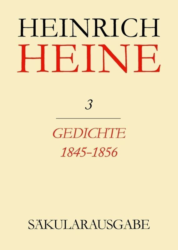Cover: 9783050001821 | Gedichte 1845-1856 | Heinrich Heine | Buch | 316 S. | Deutsch | 1986